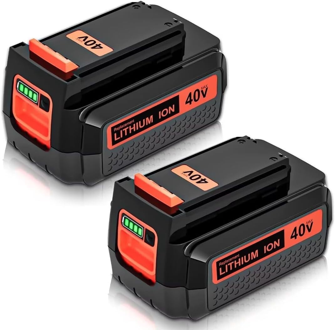 2PACK 40V MAX Lithium Battery Replacement for Black and Decker 40 Volt LBX2040 LBXR2036 LBXR36 LBX1540 LBX2540