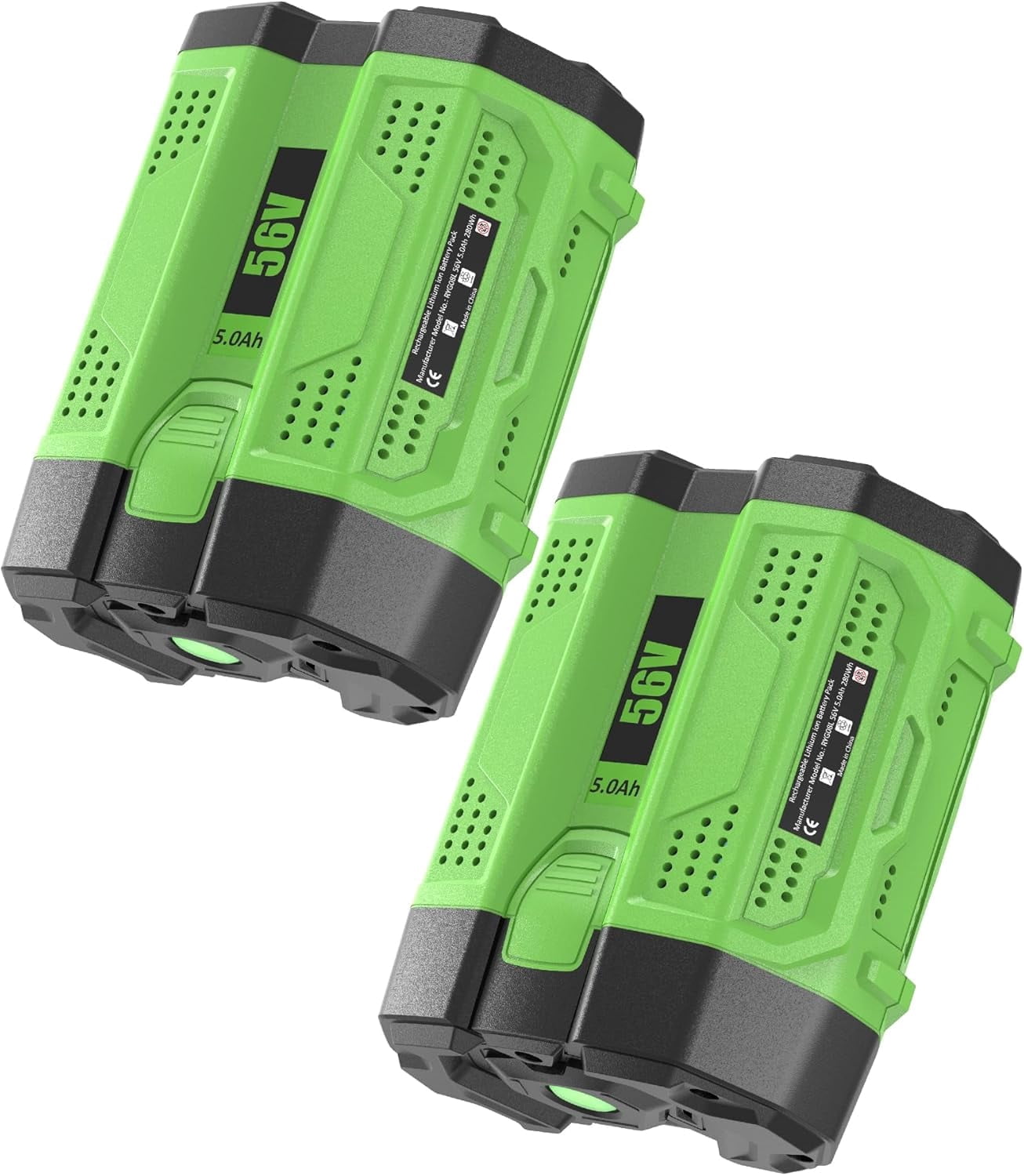 2PACK 5.0Ah Replacement for EGO 56V Battery Compatible with EGO 56 Volt Lithium-Ion Battery Power Tools