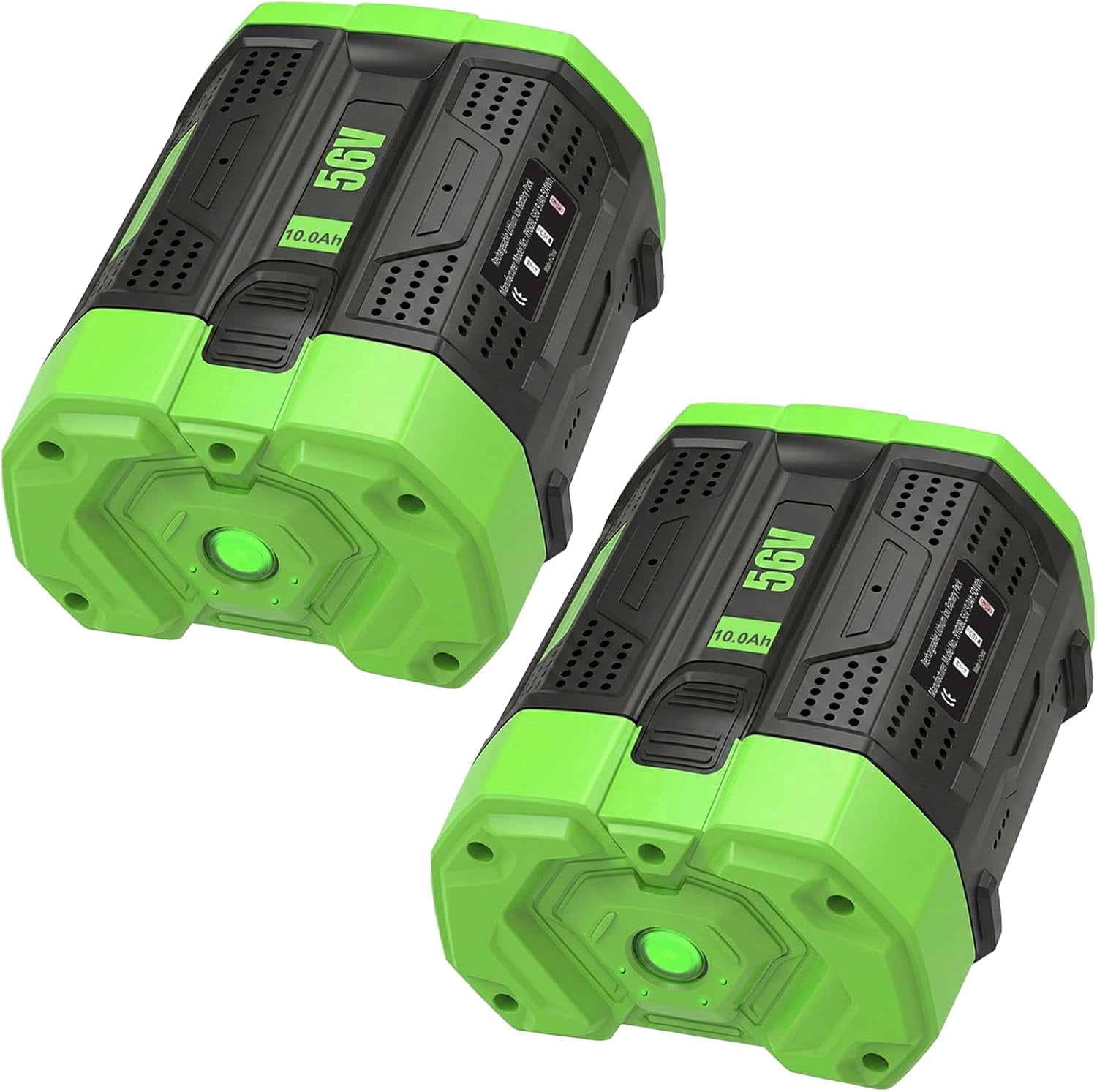 2PACK 56V 10Ah Li-ion Battery Replacement for EGO Battery 10.0Ah BA2800T Compatible with EGO 56 Volt Cordless Tools
