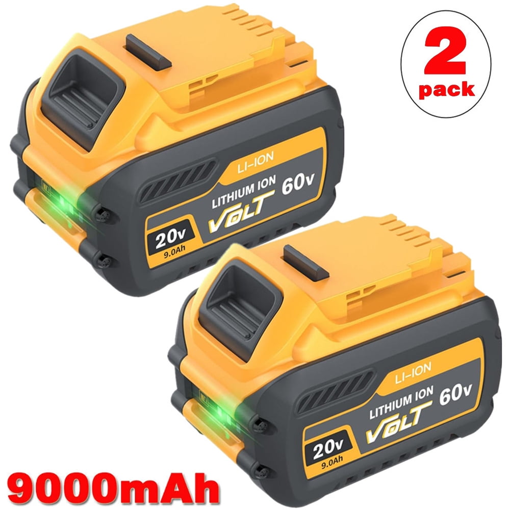 2PACK 9.0Ah 60volt replacement for dewalt 20v/60v flexvolt battery dcb609