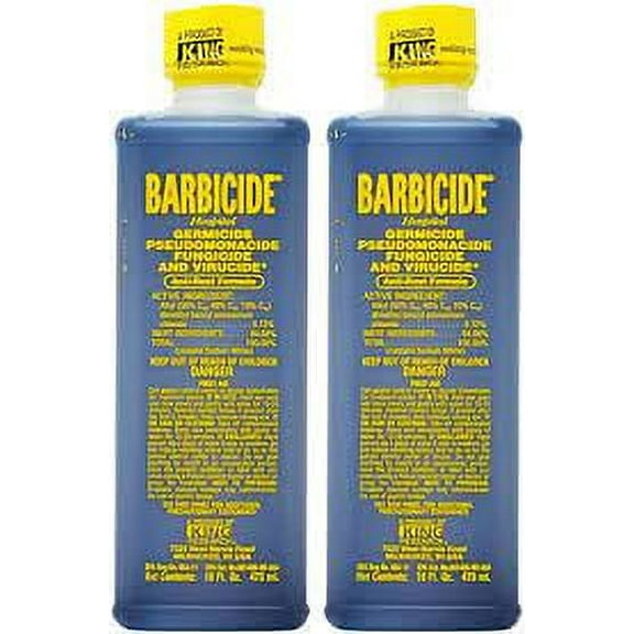 (2PACK)Barbicide Disinfectant New 16 oz Quatz Sterilizer by King Research beauty "MANGO SIX B&M"
