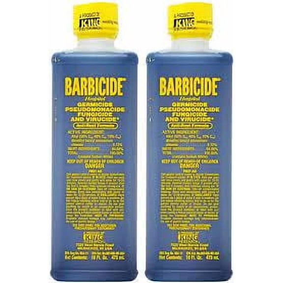 (2PACK)Barbicide Disinfectant New 16 oz Quatz Sterilizer by King Research beauty "MANGO SIX B&M"