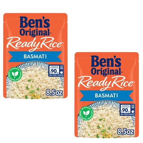 2PACK,Ben's Original Ready Rice Basmati Rice, Easy Side Dish,