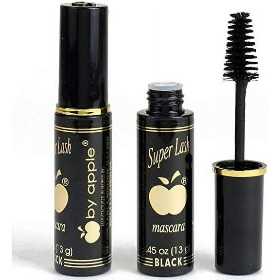 (2PACK) By Apple Cosmetics Super Lash Mascara-BLACK "MANGO SIX B&M"