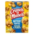 thumbnail image 1 of CRUNCH 'N MUNCH Buttery Toffee Popcorn with Peanuts, 6 oz.-Pack of 2, 1 of 4