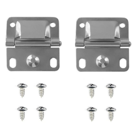 2PACK Cooler Stainless Steel Hinges with Screws Set,Cooler Hinges Replacement for Coleman Parts Stainless Coolers,Ice Chest U2V0