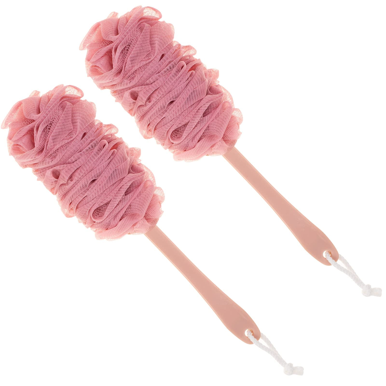 2PACK Exfoliating Loofah luffa loofa Bath Back Brush On a Stick Long