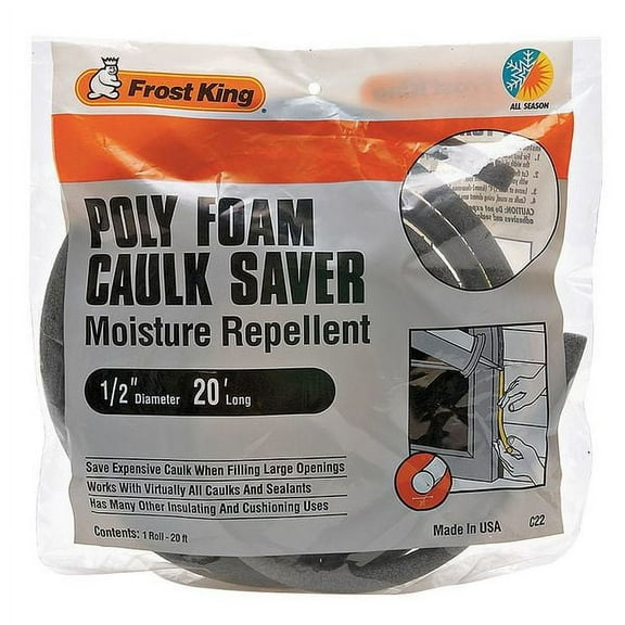 2PACK FrostKing C22H Weatherstrip, 20 ft, Gray