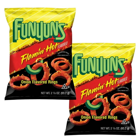 Funyuns Onion Flavored Rings Flamin' Hot,(2PACK)