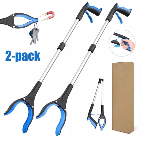 2PACK Grabber Reaching Tool For Reaching Trash Pickup Tool Lightweight Extra Claw Grabbe