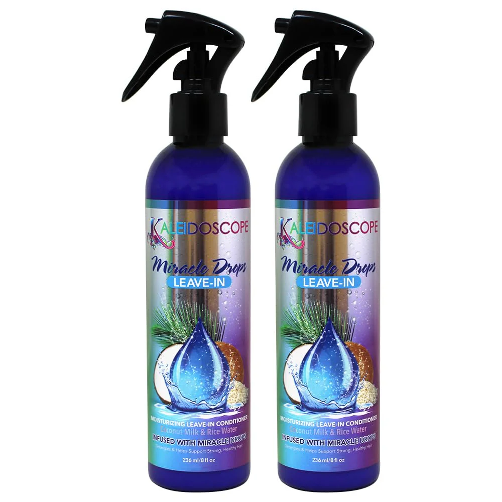 (2PACK) Kaleidoscope Miracle Drops Leave-In Conditioner 8oz