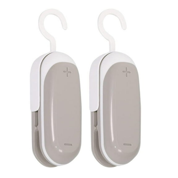 2PACK Mini Bag Sealer, Portable Heat Vacuum Sealers Plastic Sealer, 2 In 1 Heat Seal And Cutter Mini Food Sealer For Plastic Bags Food Storag