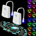 thumbnail image 1 of Lzvxtym 2 Pack Toilet Night Lights,Toilet Bowl Light,16 Color Motion Sensor Activated LED Night Light,Rechargeable,with Star Projector, 1 of 10