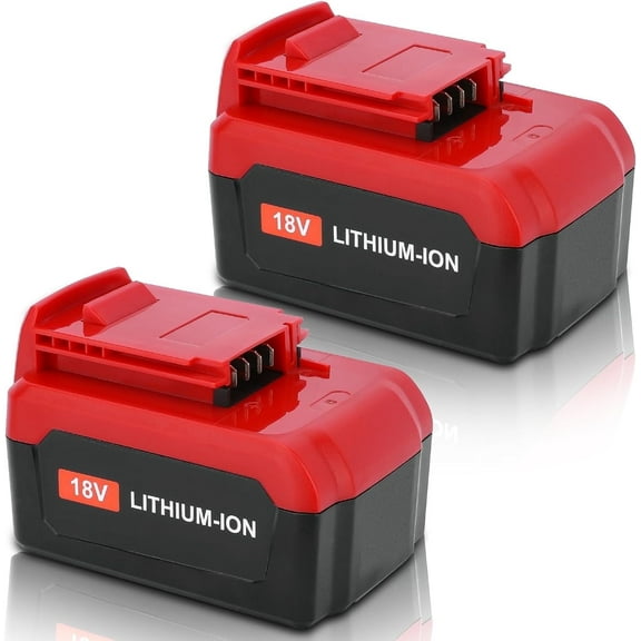 2PACK PC18BLX 18Volt 6000mAh Lithium Replacement Battery for Porter Cable 18V Battery 18V PC18B PC18BL PC18BLX PCC4 89N PC188 PCXMVC Cordless Power Tools