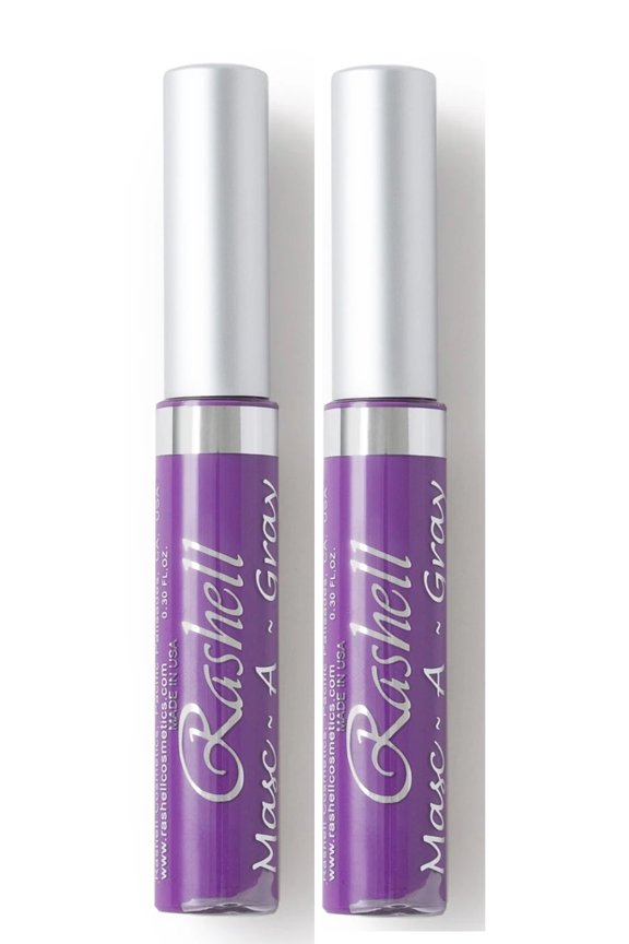 (2PACK) Rashell Masc-A-Gray Hair Color Mascara-Purple(#113) "MANGO SIX B&M"