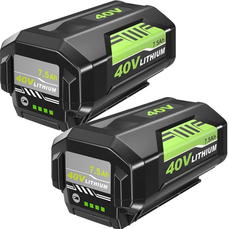2PACK Replacement for Ryobi 40V Battery 7.5Ah 40 Volt Lithium Ion Battery OP40601 OP4050A OP4050 OP4040 OP4030 OP4026
