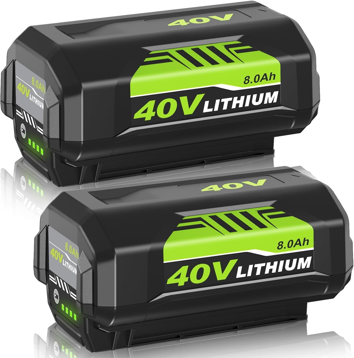 2PACK Replacement for Ryobi 40V Battery 8.0Ah OP40601 OP40602 OP4075A OP40261 OP40404 OP4050A Compatible with Ryobi 40Volt Battery Cordless Tools