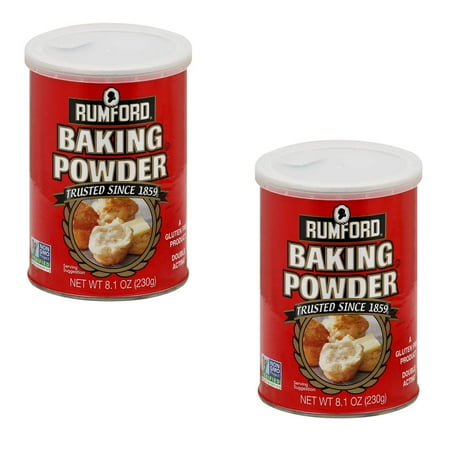 ( 2PACK)Rumford, Non-GMO, Gluten-Free, Double Acting Baking Powder, 8.1 oz