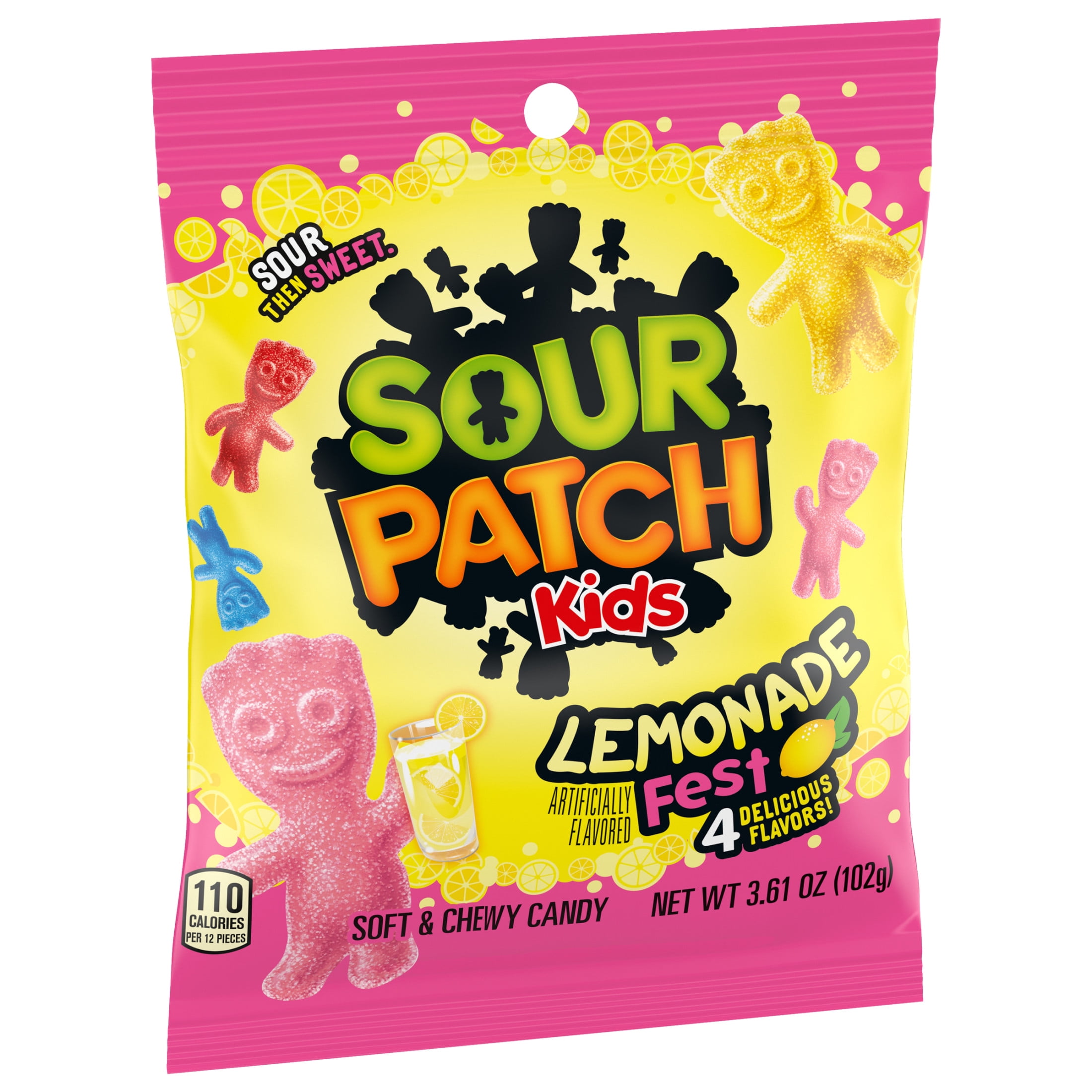2PACK, SOUR PATCH KIDS Lemonade Fest Soft & Chewy Candy,