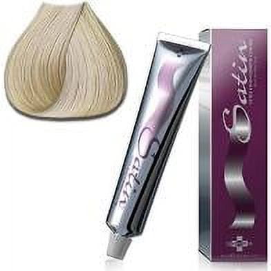 (2PACK) Satin Hair Color Ash Series-10A(Ultra Light Ash Blonde) 3oz "MANGO SIX B&M"