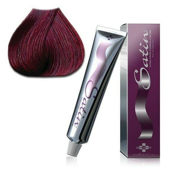 (2PACK) Satin Hair color 5R Light Brown Auburn "MANGO SIX B&M"