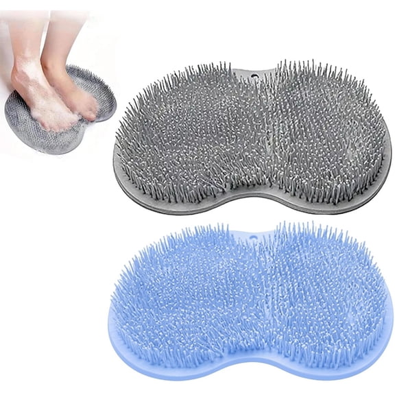 2PACK Shower Foot Scrubber Mat, Shower Foot Scrubber, Foot Scrubber in Shower, Non-Slip Suction