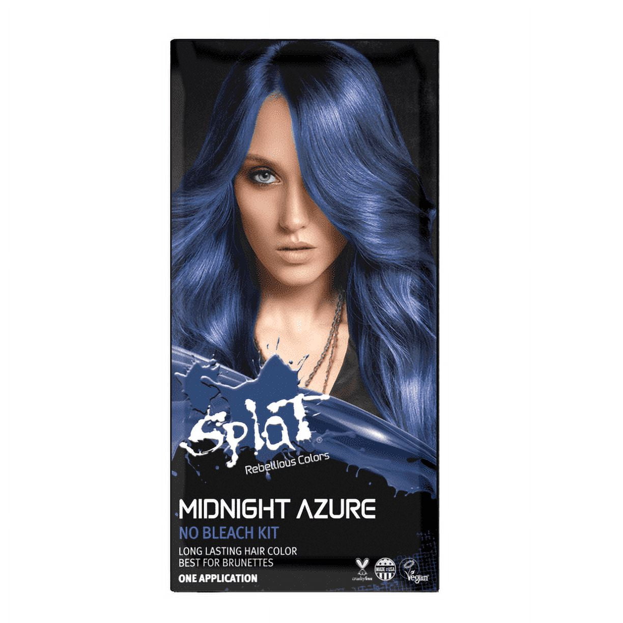 2PACK) Splat Midnight Azura Hair Dye, Semi-Permanent No Bleach