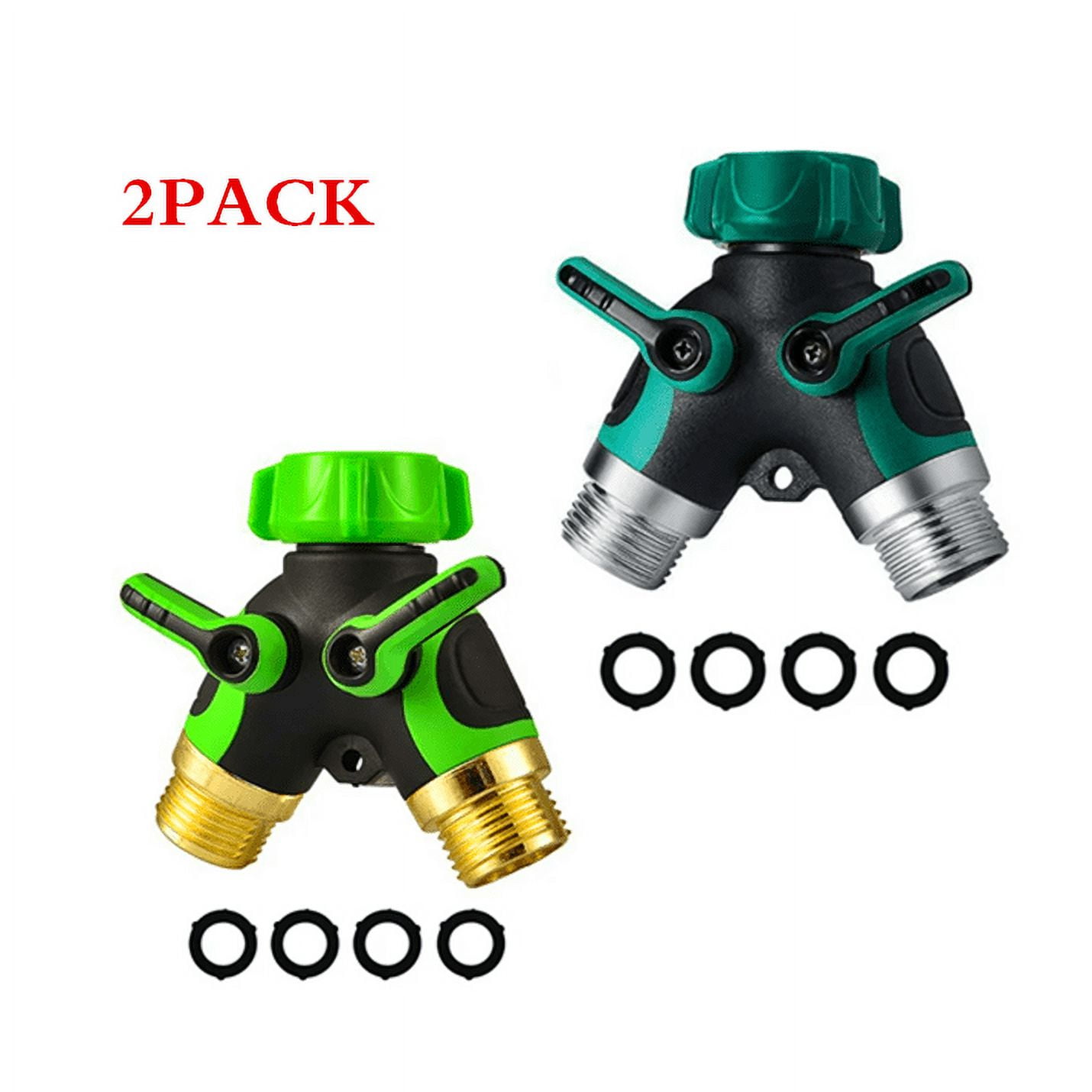 2PACK TWO Way Hose Diverter, TwoWay Heavy Duty, Garden Faucet
