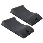2PACK Tire Saver Ramps,Car Tire Wheel Ramps,Anti-Slip Hard Plastic Design,Black
