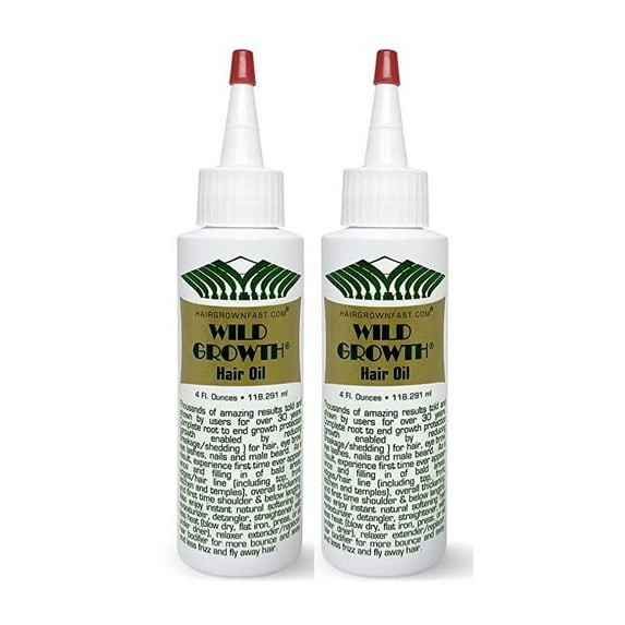 (2PACK) Wild Growth Hair Oil, 4 fl oz