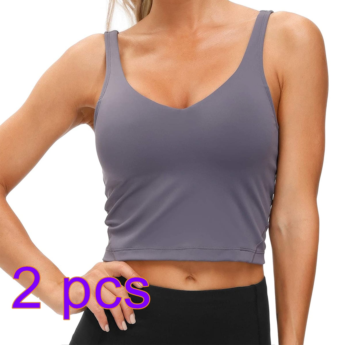 High Neck Longline Racerback Yoga Longline Sports Bra Tank With Built In  Impact Support For Power Workout And Gym Vest From Shenfangya, $23.6