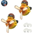 thumbnail image 1 of 2PACKS 2025 New Fragrance Flyer For Car: Cartoon Pilot Air Fresheners Vent Spinners Fan Cute Aromatherapy Toy Clip Rotating Propeller Diffuser Automotive Outlet (Yellow Duck,1 Count (Pack of 2)), 1 of 12