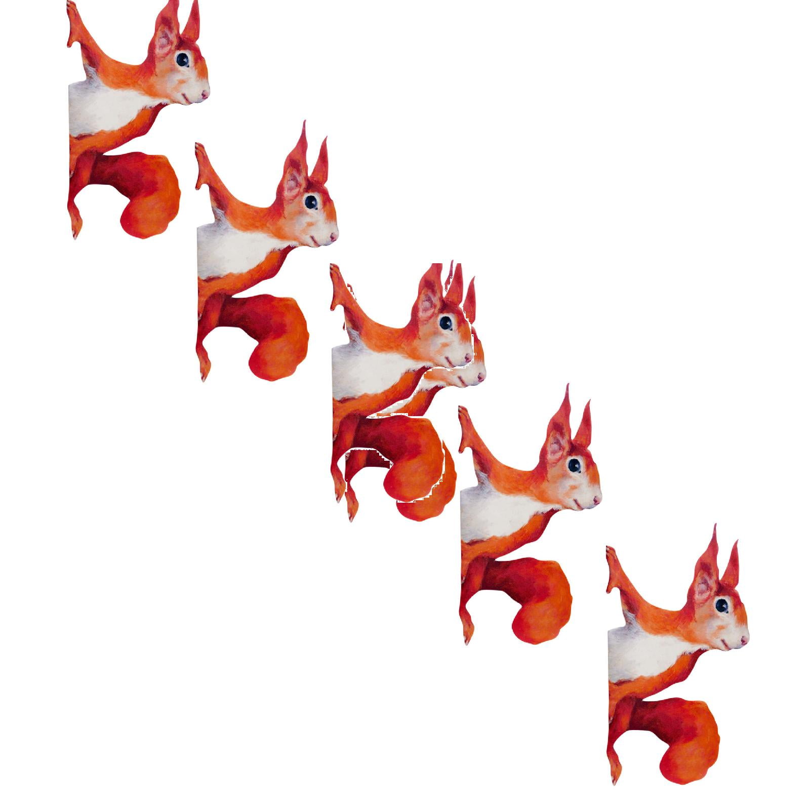 2PC 1/3/5PCS Peeping Squirrel Wall Decal, Woodland Stickers For Walls