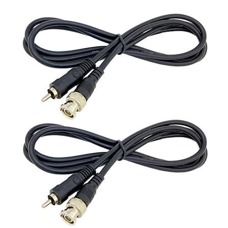 2PC 1.5M BNC to AV Cable Bnc to Male Adapter Video Recorder Tv Line Q9 Monitoring