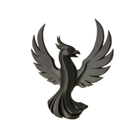2PC 15cm minimalist Phoenix 3D printed ornament