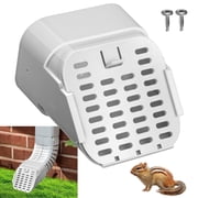 2PC 2"x3" Type-A Gutter Downspout Extensions, Removable Downspout Diverter, Gutter Splash Guard, Outlet Filter & Leaf Guard for Bottom of DownspoutsWhite