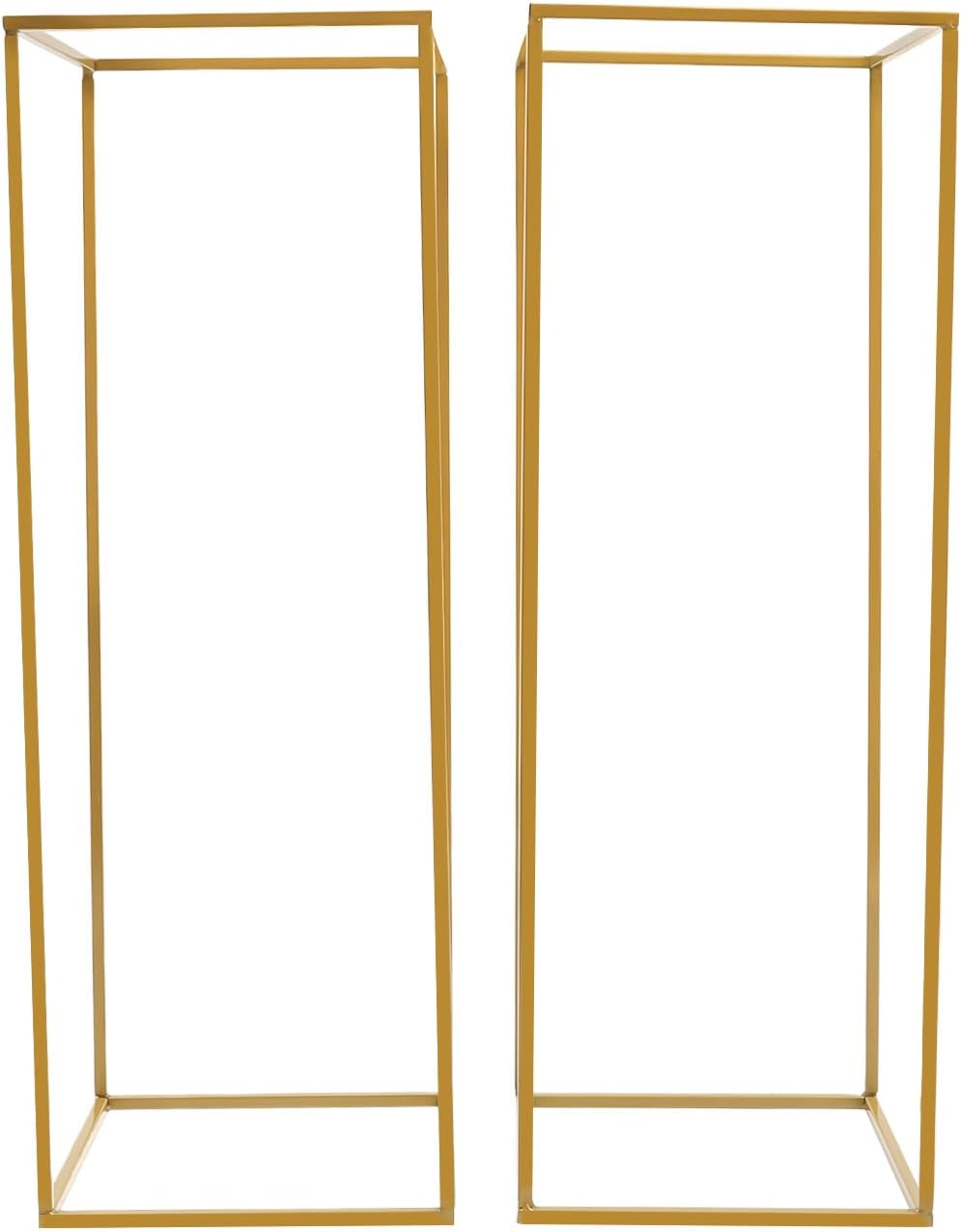 2PC 31.5" Flower Stand for Wedding Metal Cylinder Stands for Party ...