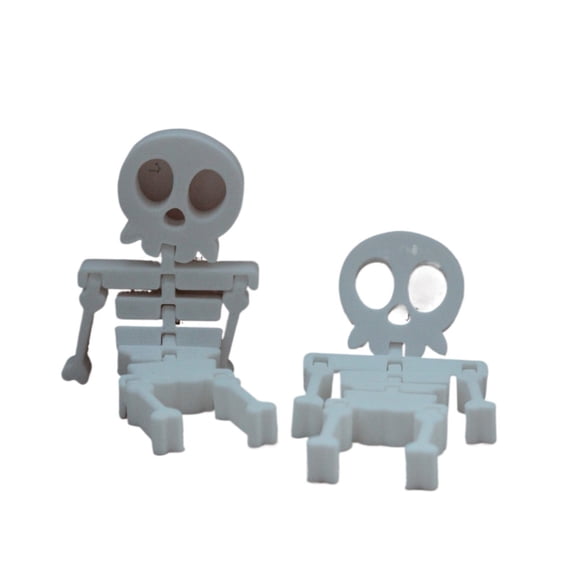 2PC 3D Printing Halloween Decoration Articulated Skeleton Model
