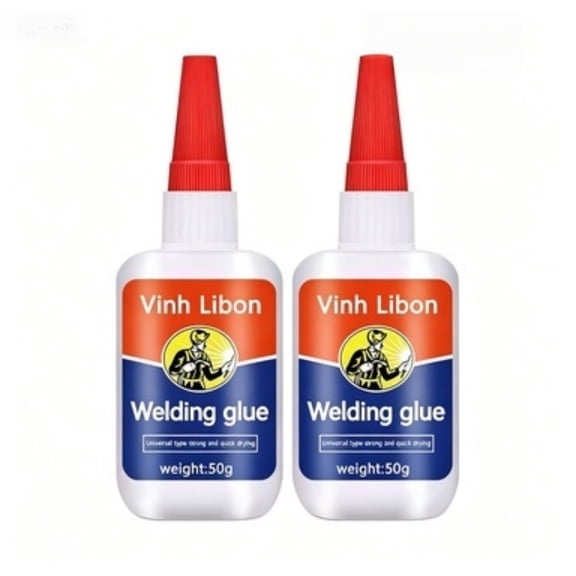 2PC 50ML High Strength Metal Welding Adhesive Glue, Precision Nozzle Instant Bond Waterproof Repair Glue for Industrial Automotive Metal Surfaces