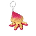 thumbnail image 1 of 2PC 5CM 3D printed three-dimensional cute hermit crab keychain, backpack pendant, bag hanging pendant and other decorative items, 1 of 2