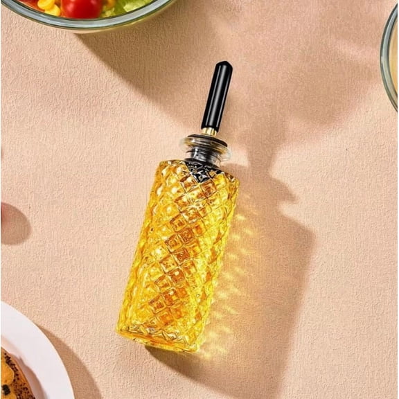2PC 5oz Glass Syrup Dispenser Bottles with Precision Metal Pour Spouts for Maple Syrup, Honey, Oils, and Sauces