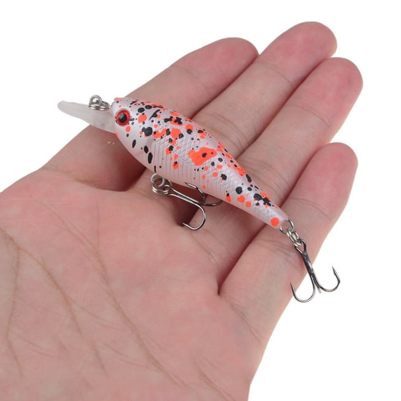 2PC 6.5cm Baits hard mino 3d bionic lures for sea fishing
