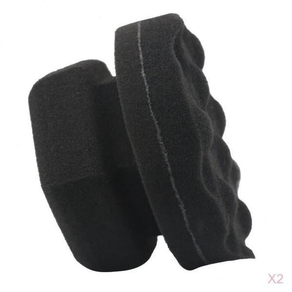 2PC 8cm Car Care Applicator Pad Tire Applicator Curved Foam Sponge Pads