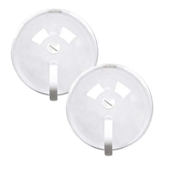 2PC-9.2 Inch Microwave Splatter Cover with Handle, Steam Vents & Water Steamer - Heat Resistant, Transparent Lid for Microwave Oven, Anti-Sputtering Oil Proof Food Cover, Kitchen Gadget