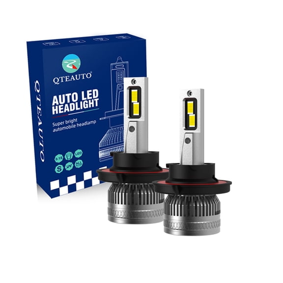 2PC 9004/HB1 LED Bulb High Beam Low Beam 140W, Voltage 12V, Color Temperature 6000K, Lifespan 30,000 hours, Waterproof rate IP68, Operating Temperature -15c~105c For 1986-2006 Peterbilt 362