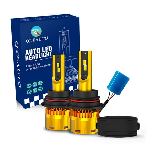 2PC 9004/HB1 LED Bulb High Beam Low Beam 52W, Voltage 12V, Color Temperature 6000K, Lifespan 30,000 hours, Waterproof rate IP68, Operating Temperature -15c~105c For 1985-1999 Nissan Maxima