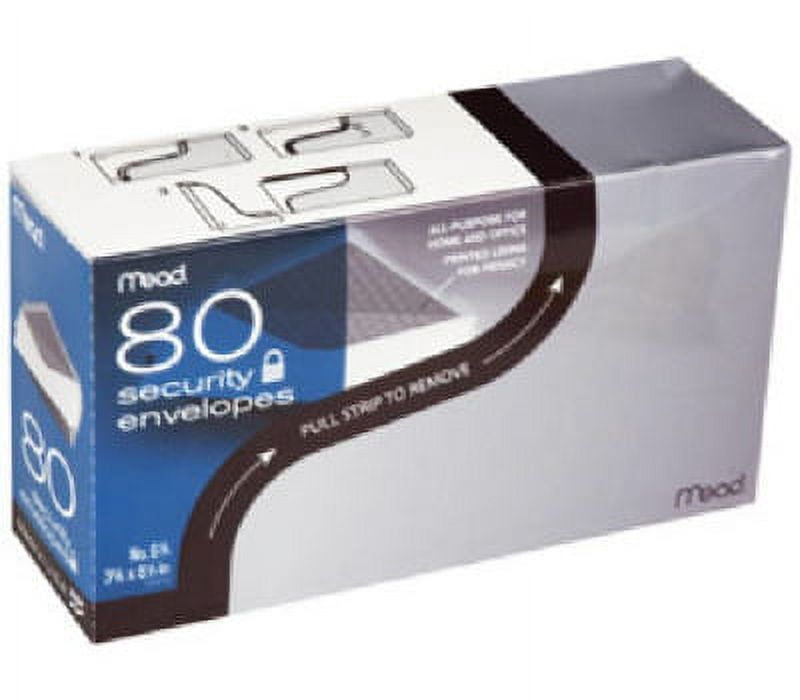 2PC Acco Mead 75212 80 Ct #6 White Envelope