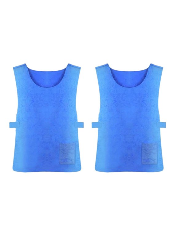 2PC Adjustable Cooling Vest with 24 Ice Packs for Men and Women, Anti-Heat Ice Vest for Outdoor Work and Motorcycle Running, MS, Gardening, Warehouse Work and Outdoor Activities in Hot Weather