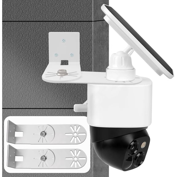 2PC Adjustable Corner Mount Bracket Compatible for SoloCam S340, Maximum Coverage of 270 on Both Sides of The House,Extended Corners Mount for Eufy Camera Get The Best View360 Swive