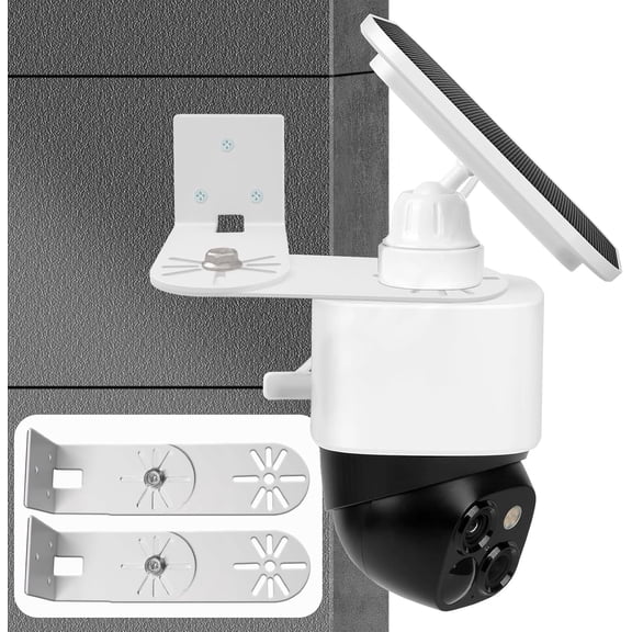 2PC Adjustable Corner Mount Bracket Compatible for SoloCam S340, Maximum Coverage of 270 on Both Sides of The House,Extended Corners Mount for Eufy Camera Get The Best View360 Swive